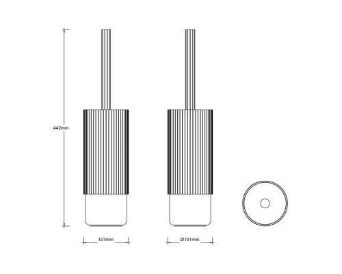 Decor Walther OF.LINE SBG Ершик для туалета, напольный, цвет: Mocca/Moor. 0671149