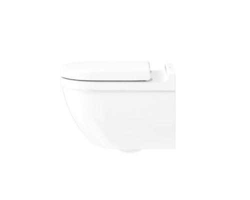 Duravit Starck 3 Унитаз подвесной безободковый, 540х360 мм, с сиденьем микролифт, цвет белый. 45270900A1 (2527090000+006389)