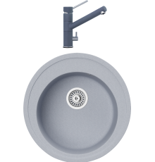 Комплект Мойка кухонная TopZero Eva 510-49 Titan + Смеситель Leonardo titan 49