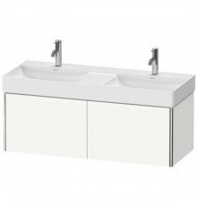 Duravit XSquare База подвесная 118.4x46см с раковиной, 2 выдвижных отделения, цвет: глянцевый белый. XS406402222,  23531200141