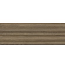 Плитка настенная Delacora Woodstyle Nut Strip глянцевая, ректифицированная 30х90