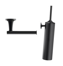 Набор Держатель Duravit Starck T 0099374600 черный + Ершик 0099464600 подвесной, черный