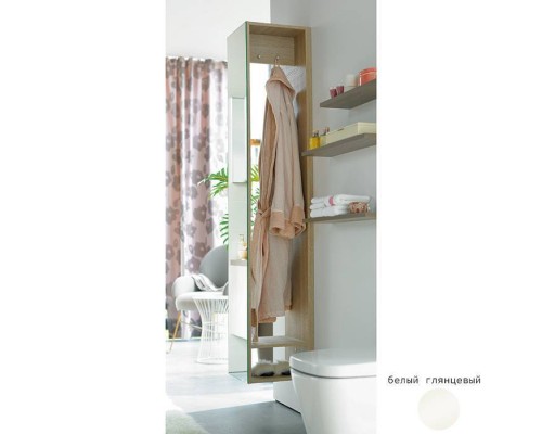 Burgbad Sys30 Шкаф 30х35х176см., подвесной, SX, 1 дверка зеркальная, цвет: белый глянцевый. SPDI030L461