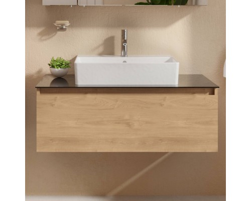 Тумба с раковиной VitrA Nuo 100 подвесная, золотой дуб Тумба с раковиной VitrA Nuo 100 подвесная, золотой дуб