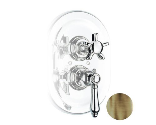 Nicolazzi Dames Anglaises Смеситель для душа, встраиваемый, 3/4rdquo; с запорным вентилем, цвет: бронза. 4909BZ18