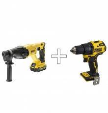 Перфоратор аккумуляторный DeWalt DCH133M1+ Шуруповерт аккумуляторный DeWalt DCD708N (без акк и з/у)