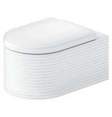 Duravit Millio Унитаз подвесной, 37х57см.,  декор Grooves, крепление в компл., цвет: белый шелковисто-матовый. 250509FF