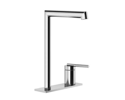 Gessi Ingranaggio Смеситель для раковины высокий с длинным изливом, с донным клапаном, цвет: хром. 63516#031