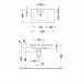 Duravit DuraStyle Раковина 80х48 см, 1 отв., Dx, с переливом, цвет: белый. 2325800000