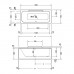 Duravit DuraSquare Ванна 160х70x48см,, прямоугольная, встраиваемая или версия с панелями и ножками, с наклоном для спины слева, цвет белый наклоном для спины справа, цвет: белый. 790100000000000,  790289000001000,  700292000000000