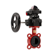 Затвор дисковый поворотный ADL Гранвэл - ЗПВC - 150x1,6 - FL(w)-3-150-MDV-E - Х-41, DN150, PN16, межфланцевый с редуктором с конц. выкл.. BD01F120510