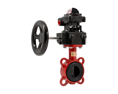 Затвор дисковый поворотный ADL Гранвэл - ЗПВC - 150x1,6 - FL(w)-3-150-MDV-E - Х-41, DN150, PN16, межфланцевый с редуктором с конц. выкл.. BD01F120510