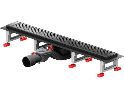 Душевой трап (лоток) AM.PM MasterFlow Cut Gradient 60 см, черный матовый