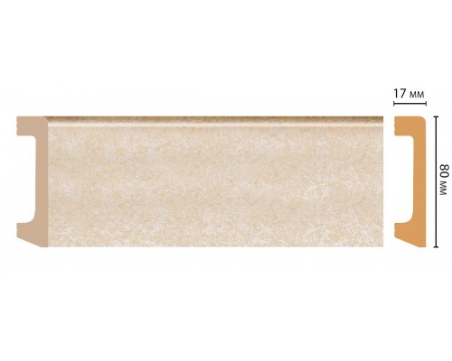 D235-18D/20 Плинтус ДМ(80*17*2400 мм)