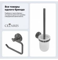 Набор Держатель Cezares Relax PH1-GM оруженая сталь + Ершик TBS-V-GM оружейная сталь
