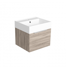 SIMAS AGILE Тумба подвесная 50x46xh40 см, для раковины AG51, 1 ящик, ручка матовый хром, цвет: OXIDE. AGM51 OXIDE