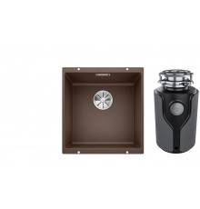 Комплект Мойка Blanco Subline 400-U кофе + Измельчитель KUCHENSTERN Muhle 353MU35
