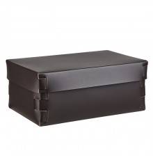 Colombo Adj Коробка Snob 32x20хH13.5см., настольная, цвет: шоколад/капучино. BADJ3220-0604