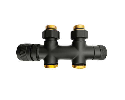 Узел нижнего подключения Primoclima Armature термостатическийLunarпрямой 1/2 х3/4 Е ,Черный мат PCART889AB