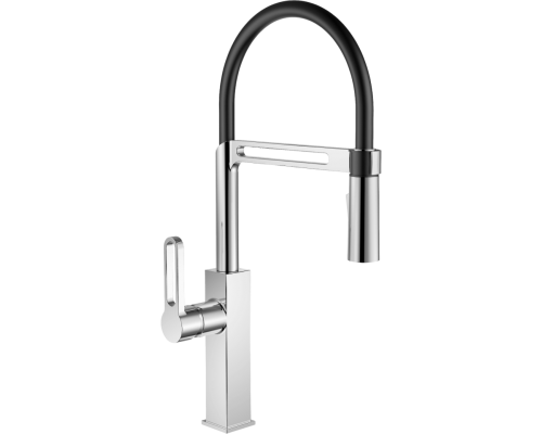 Смеситель для кухни GOLDEN FOX Kitchen Pro 11022 хром/черный