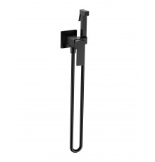 AQM6817MB Savona Готовый комплект гигиенического душа (скрытый монтаж, латунная лейка), черный матов AQM6817MB