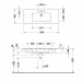 Duravit ME by Starck Раковина подвесная 123x49см., без отв., цвет: белый. 2336120060