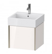 Duravit XViu Тумба подвесная 48.4x45.4x39.7см, с раковиной, 1 ящик, цвет: белый глянцевый/champagne matt. 2350500000,  XV42330B122