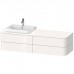 Duravit Happy D.2 Plus Тумба подвесная 160x55х40.8см, с раковиной и 4 ящиками, цвет: белый глянцевый. 2360600000, HP031HL2222, HP4973L2222