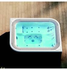 Jacuzzi Profile Минибассейн 235х211х93см, встраиваемый, с переливной решеткой, комплектация BASE, цвет акрила: Platinum. PFLP1023050
