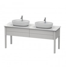 Duravit Luv База напольная 178.8x57х74.3см., с 2 выдв. ящиками, каменной столешницей и раковинами, цвет: белый матовый. LU9562B3939,  0380600000,  LU9467B1717