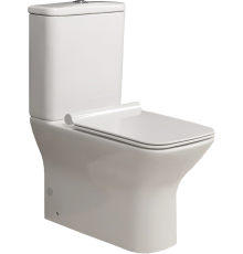 Унитаз-компакт BelBagno Romano BB248CPR-P безободковый, с микролифтом, бачок BB248T