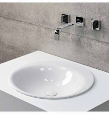 Bette Lux Oval Couture Раковина встраиваемая 50х50х10см, c 1 отв., сталь, цвет: белый. A220-000 HLW1