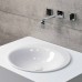 Bette Lux Oval Couture Раковина встраиваемая 50х50х10см, c 1 отв., сталь, цвет: белый. A220-000 HLW1
