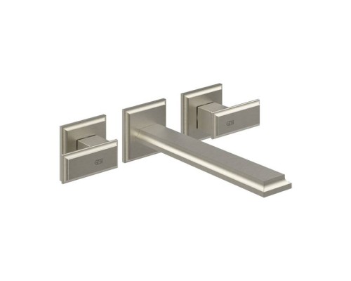 Gessi Eleganza Встраиваемый смеситель для раковины на 3 отверстия, без донного клапана, с изливом, внешняя часть, цвет: Finox. 46090#149