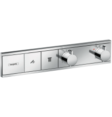 Термостатический смеситель встраиваемый Hansgrohe RainSelect 15380000, С ВНУТРЕННЕЙ ЧАСТЬЮ, хром