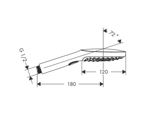 Hansgrohe Raindance Select 120 Air Ручной душ, цвет: золото. 26520990 Hansgrohe Raindance Select 120 Air Ручной душ, цвет: золото. 26520990