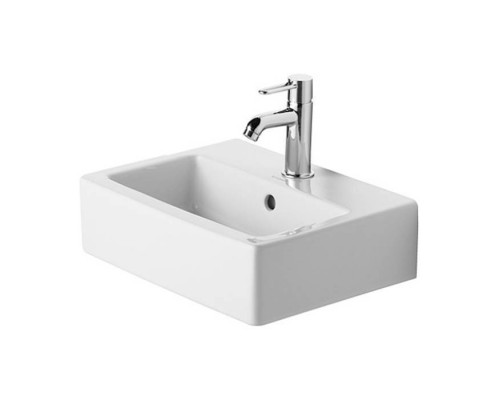 Duravit Vero Раковина 45x35 см, 1 отв., с переливом, цвет: белый. 0704450027