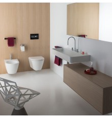 Laufen Kartell Биде подвесное 54.5х37х29см с 1 отв. под смеситель, без боковых отв, цвет: белый матовый. 8.3033.1.757.302.1
