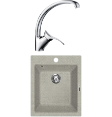 Комплект Мойка кухонная Lava Q3.SCA scandic + Смеситель SG01 CR chrome