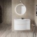Kerama Marazzi Riva Раковина 100.7х48х15см., накладная, мебельная, с крепежом, левая, 1 отв., с переливом, цвет: белый глянцевый