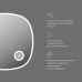 M8FMOX0803SA Зеркало с контурной LED-подсветкой, ИК сенсором и косметическим зеркалом, 80 см