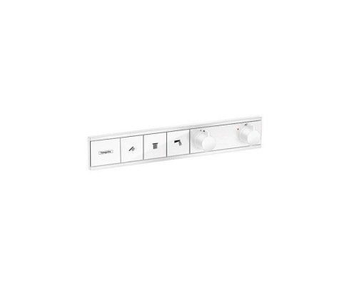 Hansgrohe RainSelect Термостат для душа, 3 источника, внешняя часть, цвет: белый матовый. 15381700 Hansgrohe RainSelect Термостат для душа, 3 источника, внешняя часть, цвет: белый матовый. 15381700