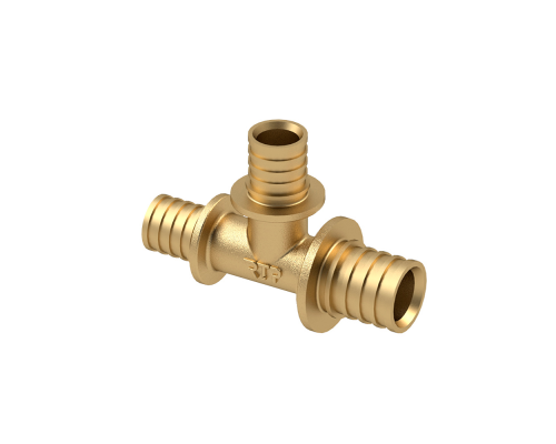 Тройник переходной RTP аксиальный, латунь,32х32х20, желтый 29312