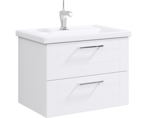 AQ MAN01072 Манчестер Тумба под умывальник подвесная, 2 ящика, белый, 710х540х460 мм MAN01072
