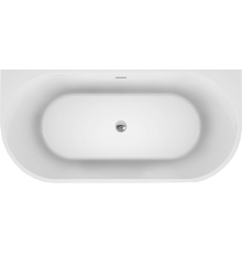 Акриловая ванна BelBagno BB710-1700-800 170x80 см, овальная, со сливом-переливом, с донным клапаном