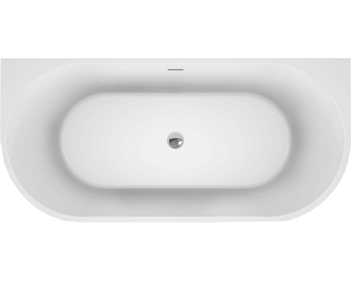 Акриловая ванна BelBagno BB710-1700-800 170x80 см, овальная, со сливом-переливом, с донным клапаном