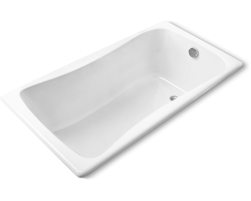 Чугунная ванна Jacob Delafon Bliss 170 170x75 см, с ножками