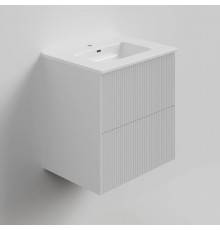 Тумба с раковиной La Fenice Terra Twin 60 подвесная, bianca, раковина Slim Line 60 см
