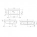 Duravit D-Code Ванна акриловая 180х80x40см , встраиваемая, с 2 наклонами для спины, выпуск центральный, цвет: белый. 700101000000000, 790226000001000, 790127000000000