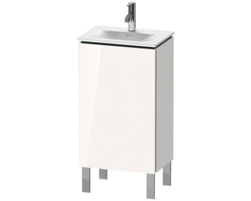 Duravit L-Cube База напольная 44x31.1x70.4см с раковиной, 1 стеклянная полка, 1 дверца, петли слева, цвет: глянцевый белый. LC6580L2222,  07334500411